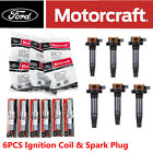 6PCS GENUINE Motorcraft Ignition Coil & Spark Plug For Ford F150 3.5L