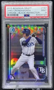Jake Cronenworth PADRES ROOKIE 2015 1st Bowman Chrome BLACK REFRACTOR PSA 9 - Picture 1 of 4