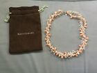 Vintage Ross Simons freshwater pearl, coral & crystal twisted necklace, lovely!
