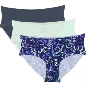 Under Armour Essential 4-Way Stretch No Show 3-Pack Hipster Panty Blue Size L NW - Picture 1 of 16