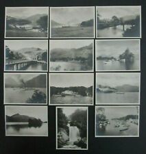 Vintage 12 Real Photos Snap Shots Loch Lomond Gardner's Series Package Tourist