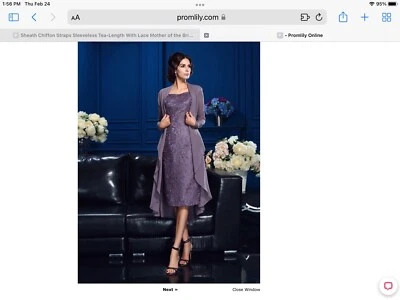 Hermoso vestido de madre de la novia, vestido de graduación, Foto 1 de 2