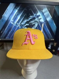 New Era Oakland Athletics A's Hat Club 7 Pink Lemonade 2.0 (Yellow) - Picture 1 of 6