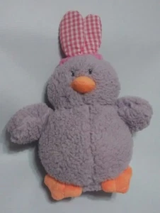 Animal Adventure Pato Púrpura Chick Peluche Rosa Conejo de Gingham 10" 2017 - Imagen 1 de 2
