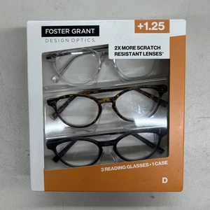 Paquete de 3 vasos Foster Grant Reading +1,25 - Imagen 1 de 2