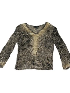 INC schöne transparente Seidenbluse mit Pailletten, Größe 2 Y2K - Bild 1 von 7
