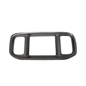 Real Carbon Fiber Center Dash Display Vent Panel Cover for Dodge Charger 15-22 - Picture 1 of 5
