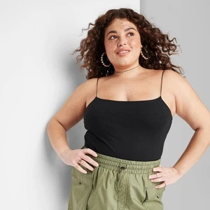 Body Wild Fable para mujer talla grande 4X correa de espagueti negro núcleo - NUEVO - Imagen 1 de 7