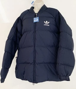 Brand New Adidas Originals SST Down Puffer Jacket – Women’s UK 8 (Navy Blue) - Picture 1 of 8