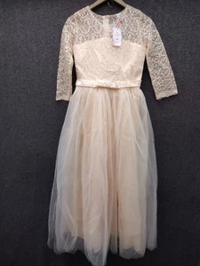 IBTOM CASTLE Flower Girls Princess Dress Bridesmaid Wedding Gown Pageant Formal - Picture 1 of 15