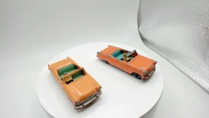 1957 Lesney Moko Matchbox #39a- 2 VARIANTS Ford Zodiac Convertible Gray Wheels! - Picture 1 of 8