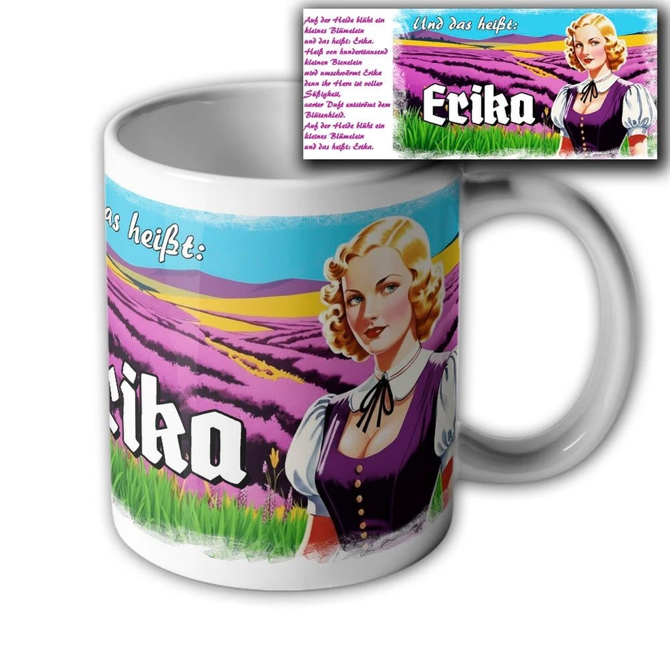 Tasse Erika Marsch-Lied Text und das heißt - Soldaten Becher#47093 - Bild 1 von 1