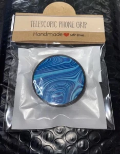 Poignée télescopique pour téléphone portable bleu sarcelle - Photo 1 sur 2