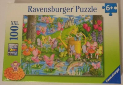 FAIRY PLAYLAND JIGSAW PUZZLE 2011 RAVENSBURGER 100 PIECE XXL 19x14" 6+ NIP - Image 1 of 4