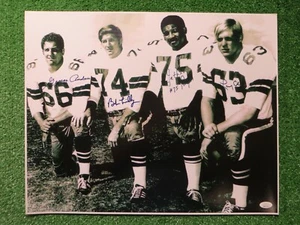 BOB LILLY PUGH COLE ANDRIE DALLAS COWBOYS DOOMSDAY I DEFENSE SIGNED 16x20 JSA - Picture 1 of 12