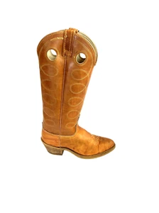 ACME Vintage Brown Leather Cowboy Boots Women Size 6.5 C - Picture 1 of 23