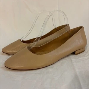 Antonio Melani "Vintal" Nude All Leather Ballerina Flats, Size 11M - Picture 1 of 10