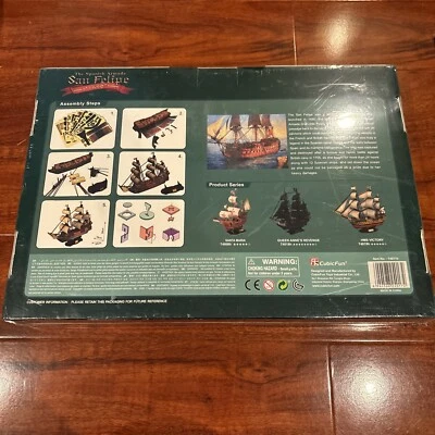 BRAND NEW CubicFun San Felipe Spanish Armada Model Ship Kit 3D Puzzle FREE SHIP - Image 1 of 4