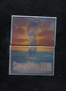 1989 Panini SUPER BOWL XXIII Yearbook Sticker Foil Set - Picture 1 of 2