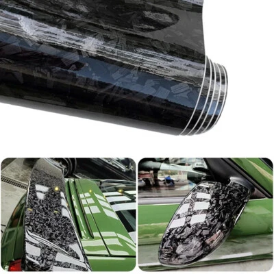 Vinyl Wrap Glossy Black Sticker for Car Body Films Carbon Fiber Film Wrapping - Image 1 of 4