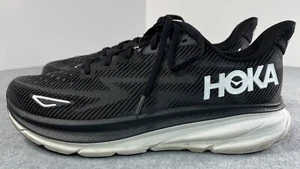 Zapatillas deportivas Hoka One One Clifton 9 para mujer EE. UU. 9,5B negras 1127896 BWHT - Imagen 1 de 12