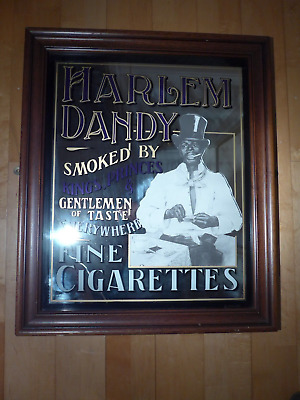 Fine Large Vintage 1973 Mirror Harlem Dandy Cigarettes American Usa Kings Prince • 49.99£
