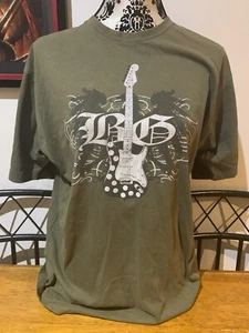 Vintage Clothing 2008 Buddy Guy Tour Large L Tshirt Anvil Chicago Blues Green - Picture 1 of 4