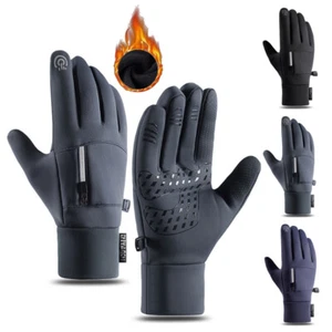 Winter Fahrradhandschuhe Herren Damen Radsport Thermohandschuhe Warm Touchscreen - Bild 1 von 15