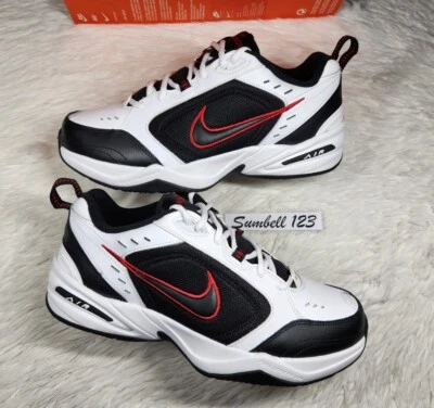 Nike Air Monarch IV Cross Trainer Dad White Black Red Extra Wide Men sz 10.5 4E - Image 1 of 4