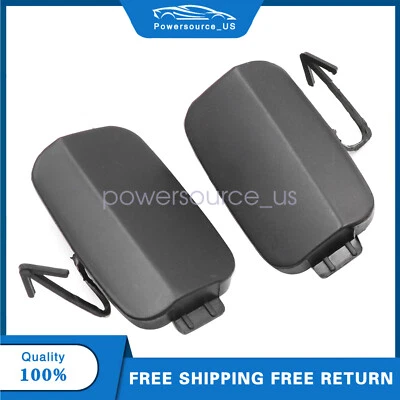 for Audi Q7 2010-2015 Bumper Tow Hook Eye Cover Caps Unpainted 1 Pair L+R Rear - Изображение 1 из 4