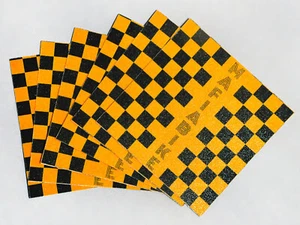 Cinta de agarre para bicicletas Mafia para clavijas Wheelie - 6 hojas - negro/amarillo a cuadros - Imagen 1 de 1
