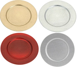 Conjunto De 4 Cargador Platos 33cm Redondo Underplates - Imagen 1 de 12