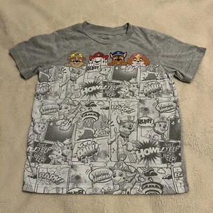 Nickelodeon Paw Patrol Kids Size5 T-Shirt Short Sleeve Gray Pre-Owned - Picture 1 of 8