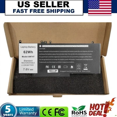 Lote 10 baterias 6MT4T para Dell Latitude E5470 E5570 Precision 15 3510 M3510 79VRK - Imagem 1 de 4