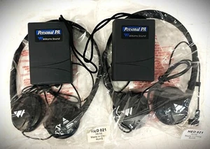 Ricevitori WILLIAMS SOUND (2) Personal PA Model R7 con (2) cuffie HED 021! - Foto 1 di 4