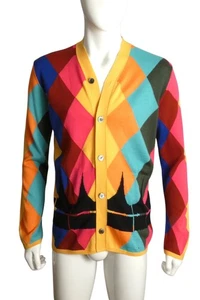 COMME DES GARCONS- NWT 2023 Diamond Print Cardigan, Size Medium - Picture 1 of 5