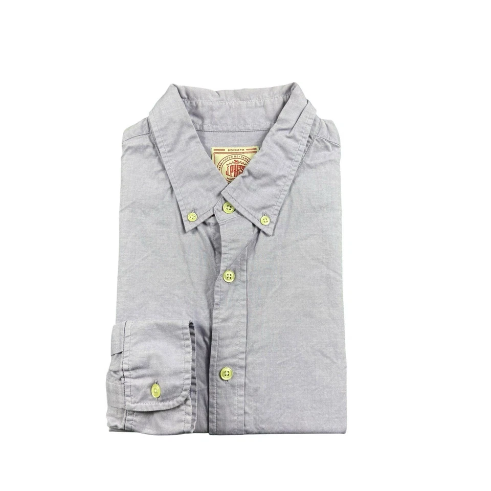 J.Press Light Purple Cotton Mens L/S Button Down Shirt Size Large - Image 1 of 4