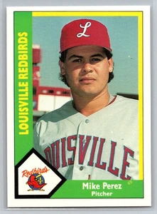 1990 CMC Mike Perez #108 Louisville Redbirds Cardinals AAA Krug - Bild 1 von 2