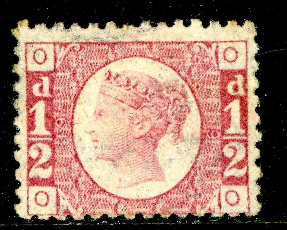 Great Britain 1870 QV ½p  Rose Plate 19 Scott #58 Mint M348 - Image 1 of 4
