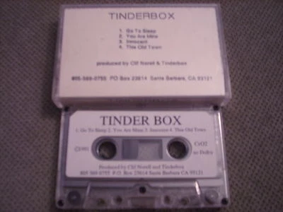 VERY RARE Tinderbox DEMO CASSETTE TAPE 1991 UNRELEASED 4 trax Clif Norrell rock - Image 1 of 2
