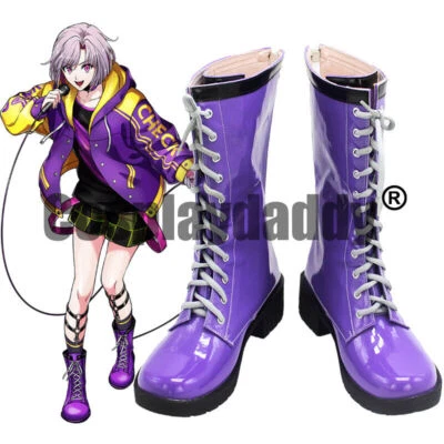 BanG Dream! Shu Ujigawa Epsilon Phi Zapatos con disfraces Botas con cordones a media pantorrilla Foto 1 de 4