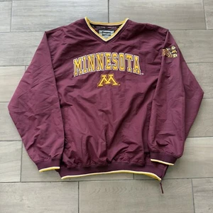 Minnesota Golden Gophers Windbreaker Jacket Adult 2XL XXL College Pullover Mens - Picture 1 of 12
