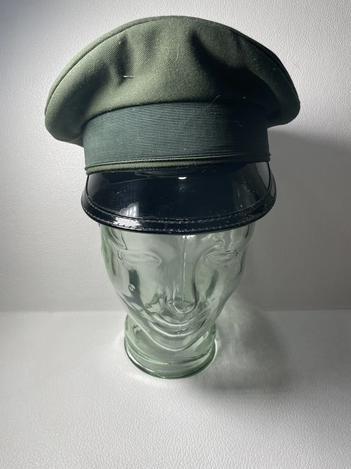 Wigens Sweden Cap WWI ? Military Army Hat Size 54 Officer Visor Green Surplus - Image 1 of 4