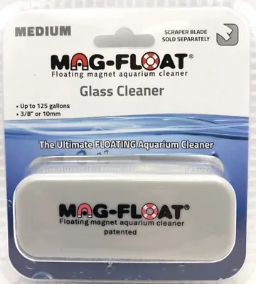Mag-Float Ultimate Floating Magnet Aquarium Glass Cleaner Med Up To 125 Gallons • 33.89€