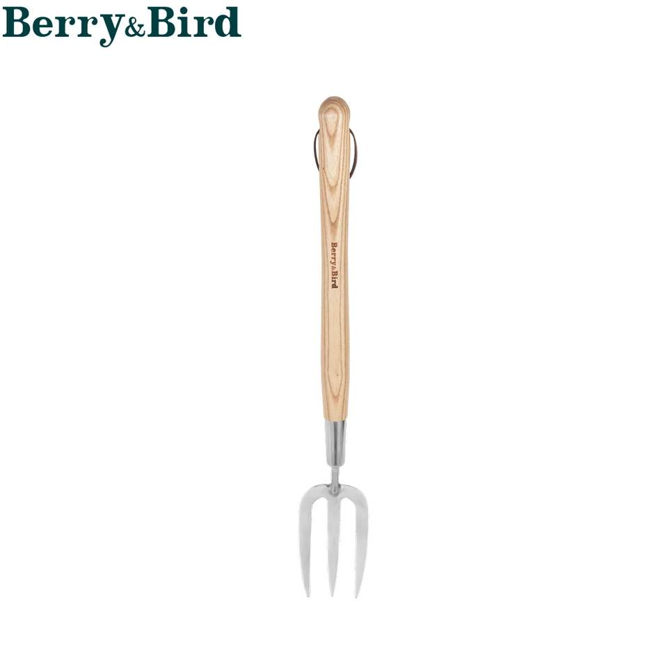 Berry&Bird Gardening Hand Fork 22.6'' Long Handle Weed Fork For Digging Planting - Image 1 of 4