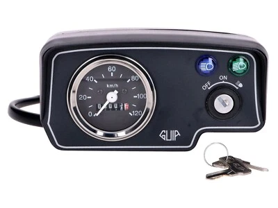 Cockpit inklusive Tacho und Zündschloss für Puch Hercules Zündapp Kreidler Tomos - Bild 1 von 4