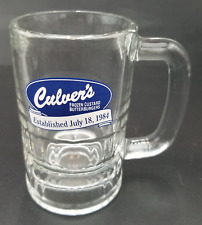 Culver's Frozen Custard ButterBurgers Est 1984 Heavy Glass Libbey Root Beer Mug