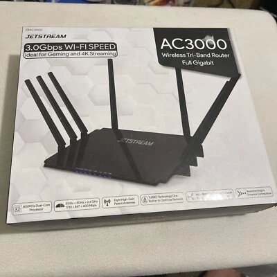 Jetstream AC3000 Tri-Band Wi-Fi Gaming Router, 1GB RAM, 800 MHz Dual-Core CPU - Image 1 of 3