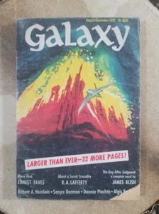 Galaxy Science Fiction Aug-Sept 1970 Heinlein, R. A. Lafferty, Blish. Vtg Digest - Imagen 1 de 9