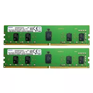 Samsung 16GB 2X8GB DDR4 2666MHz PC4-21300 ECC Registered Server RDIMM Memory Ram - Picture 1 of 5